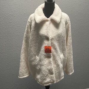 32 Degrees Cozy Fleece Button Front Jacket XXL